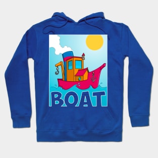 Tugboat illustration Hoodie